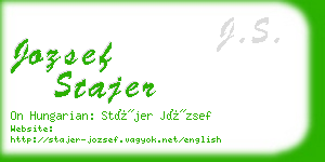 jozsef stajer business card